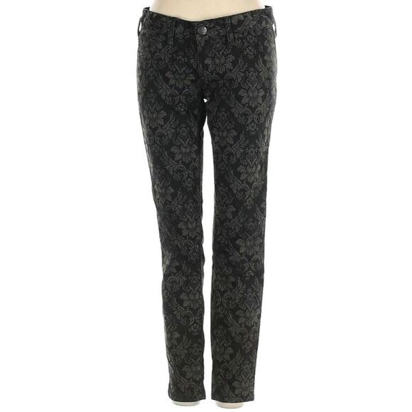 Free People Damask Brocade Jacquard Goth Skinny Jeans - Picture 2 of 10